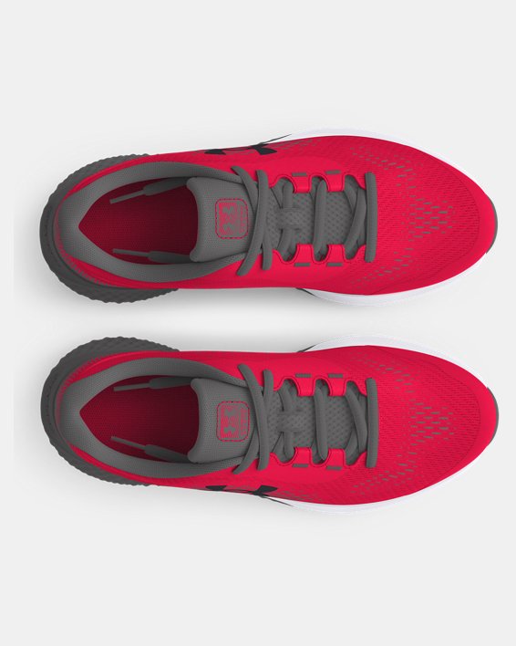 Boys' Grade School UA Rogue 4 Running Shoes in Red image number 2